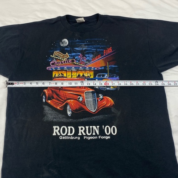 Vintage 2000 Y2K Rod Run Car T Shirt - Picture 4 of 9